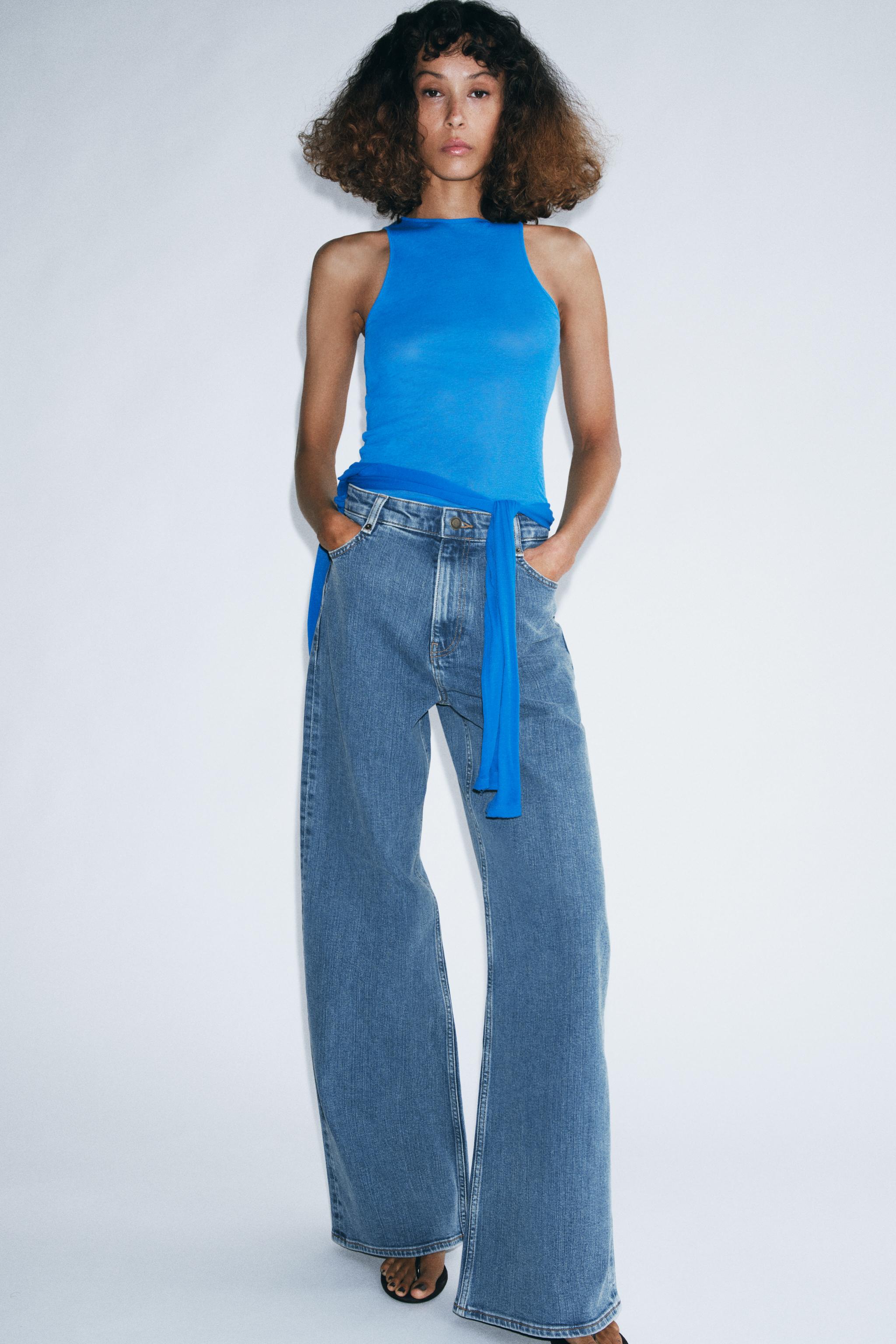 ZW COLLECTION HIGH WAIST WIDE LEG JEANS